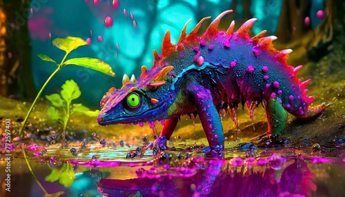 Amazing creatures  photorealistic  highly detailed  melted colours