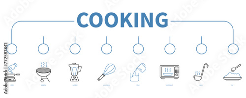 Cooking banner web icon vector illustration concept