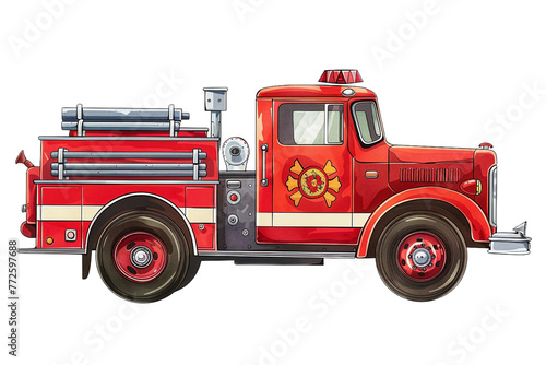 fire truck nursery clipart