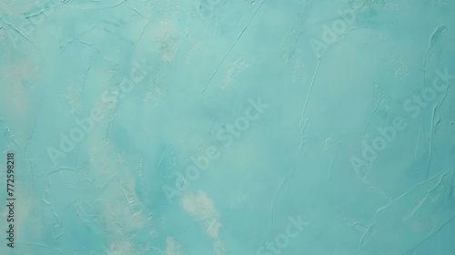 Surface and texture of old blue, green turquoise wall, grunge background.