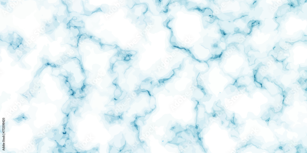 White marble texture and background. blue and white marbling surface stone wall tiles and floor tiles texture. vector illustration.	