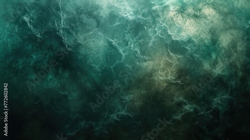 Dark green blue grainy gradient background black abstract backdrop noise texture