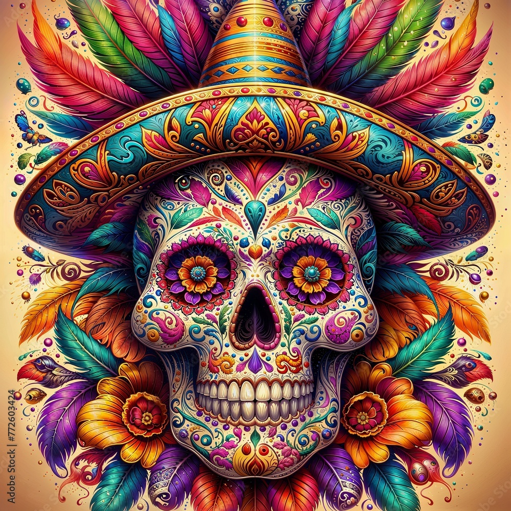 Cinco de mayo - mexican skull
