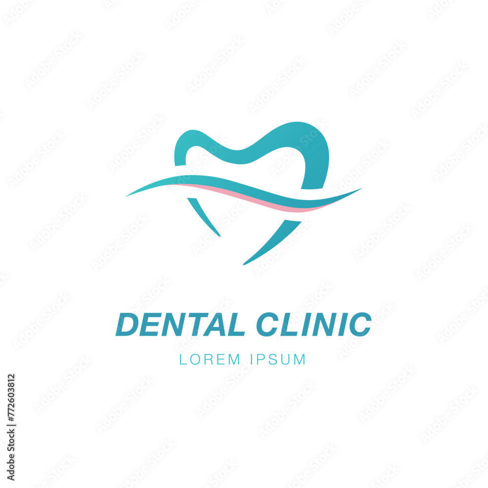Dental logo vector designa. Stomatology
