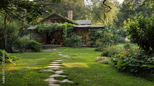 A serene countryside retreat where artists find inspiration amidst nature's beauty, fostering creative endeavors