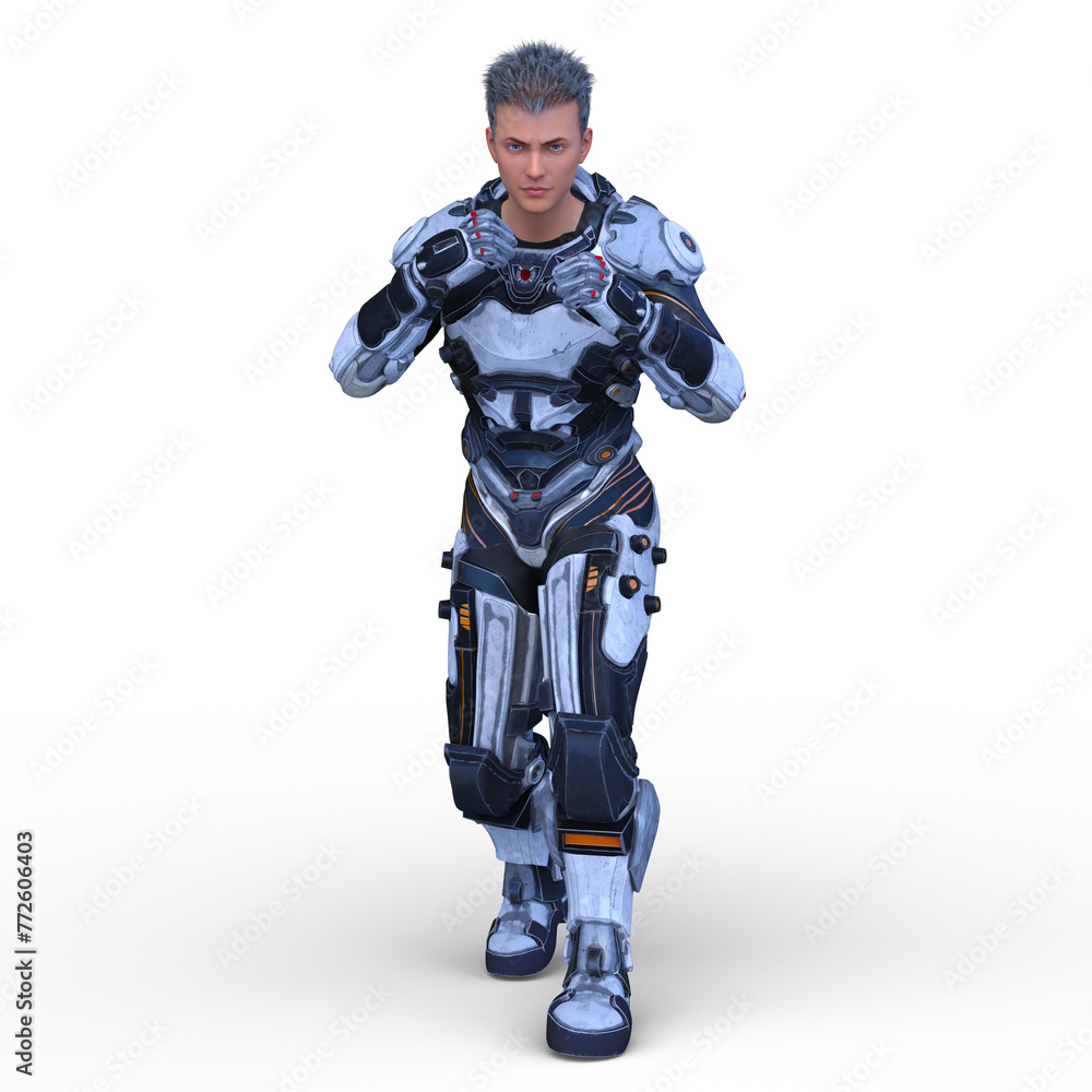 サイバーマン　3DCGレンダリング