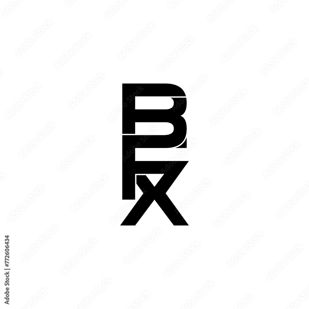 bfx initial letter monogram logo design bfx initial letter monogram logo design