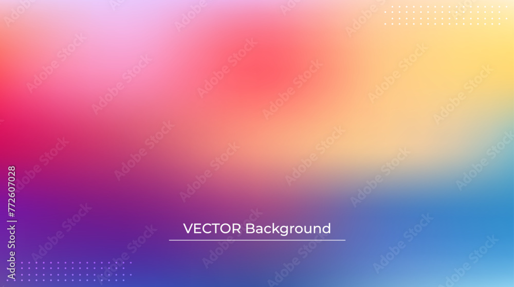 Abstract blurred gradient mesh background in bright rainbow colors. Colorful smooth banner template. Easy editable soft colored vector illustration in EPS10 without transparency. Abstract blurred gradient mesh background in bright rainbow colors. Colorful smooth banner template. Easy editable soft colored vector illustration in EPS10 without transparency.