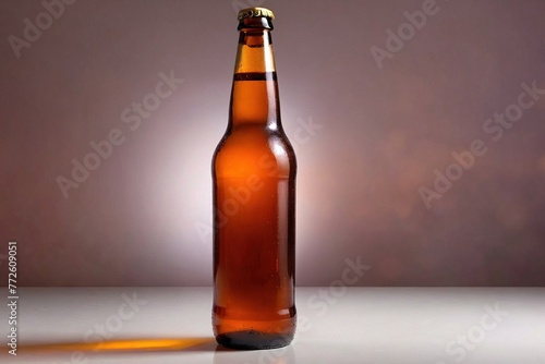 Product packaging mockup photo ofbottle of beer  studio advertising photoshoot