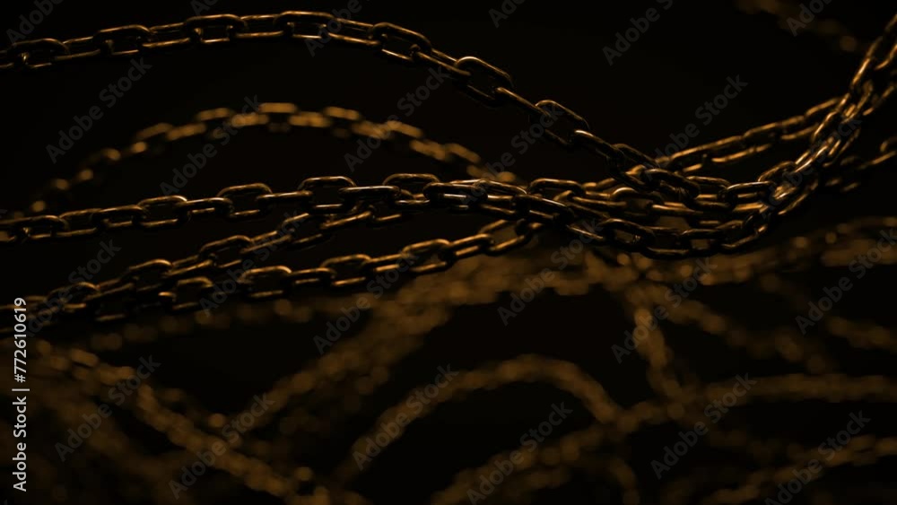 Abstract background with tangled chains