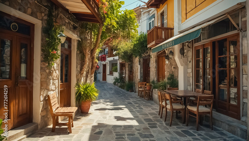 Beautiful ancient street in Marmaris Türkiye resort © tanya78