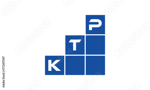 KTP initial letter financial logo design vector template. economics, growth, meter, range, profit, loan, graph, finance, benefits, economic, increase, arrow up, grade, grew up, topper, company, scale photo