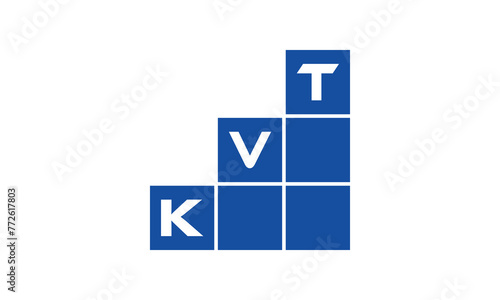 KVT initial letter financial logo design vector template. economics, growth, meter, range, profit, loan, graph, finance, benefits, economic, increase, arrow up, grade, grew up, topper, company, scale photo