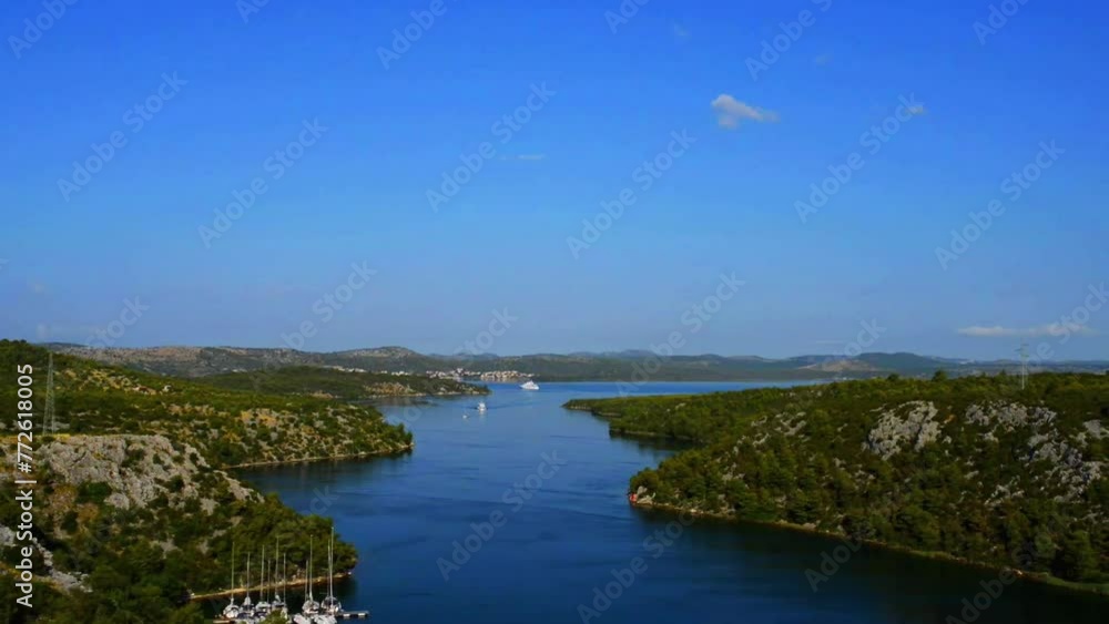 Panorama of Krka National Park is one of Croatian Panorama of Krka National Park is one of Croatian