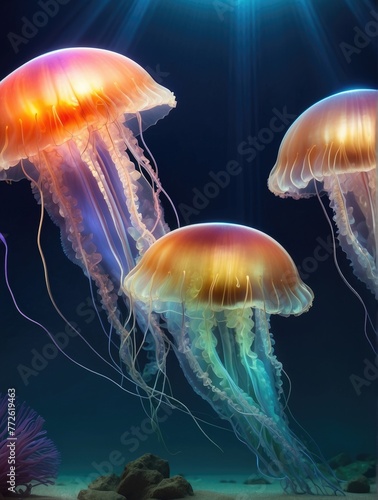 jellyfish in the sea © Aisha