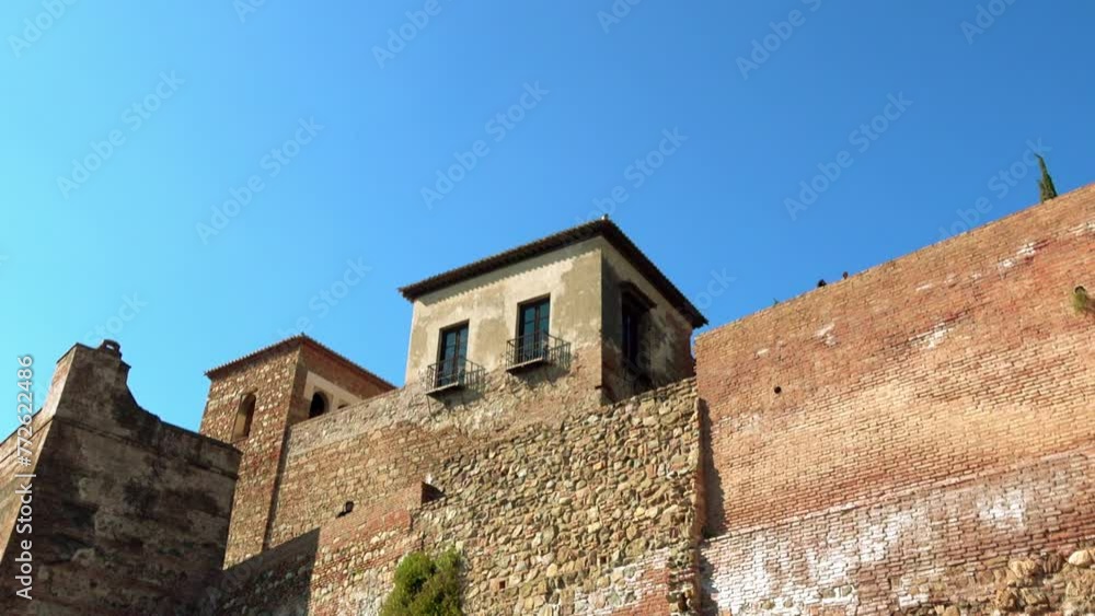 Alcazaba is fortification in Malaga, Spain Alcazaba is fortification in Malaga, Spain