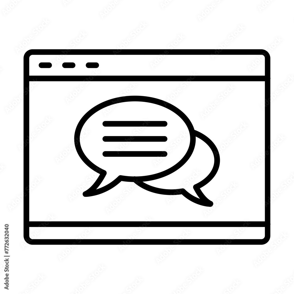 Online Chat Icon Online Chat Icon