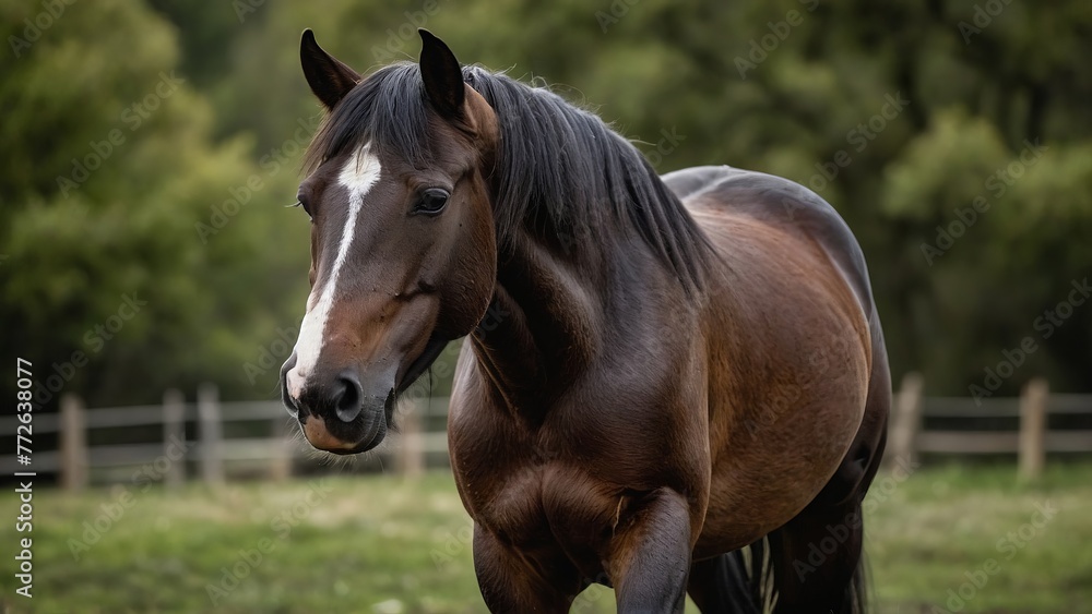Obraz premium Horse in a field 