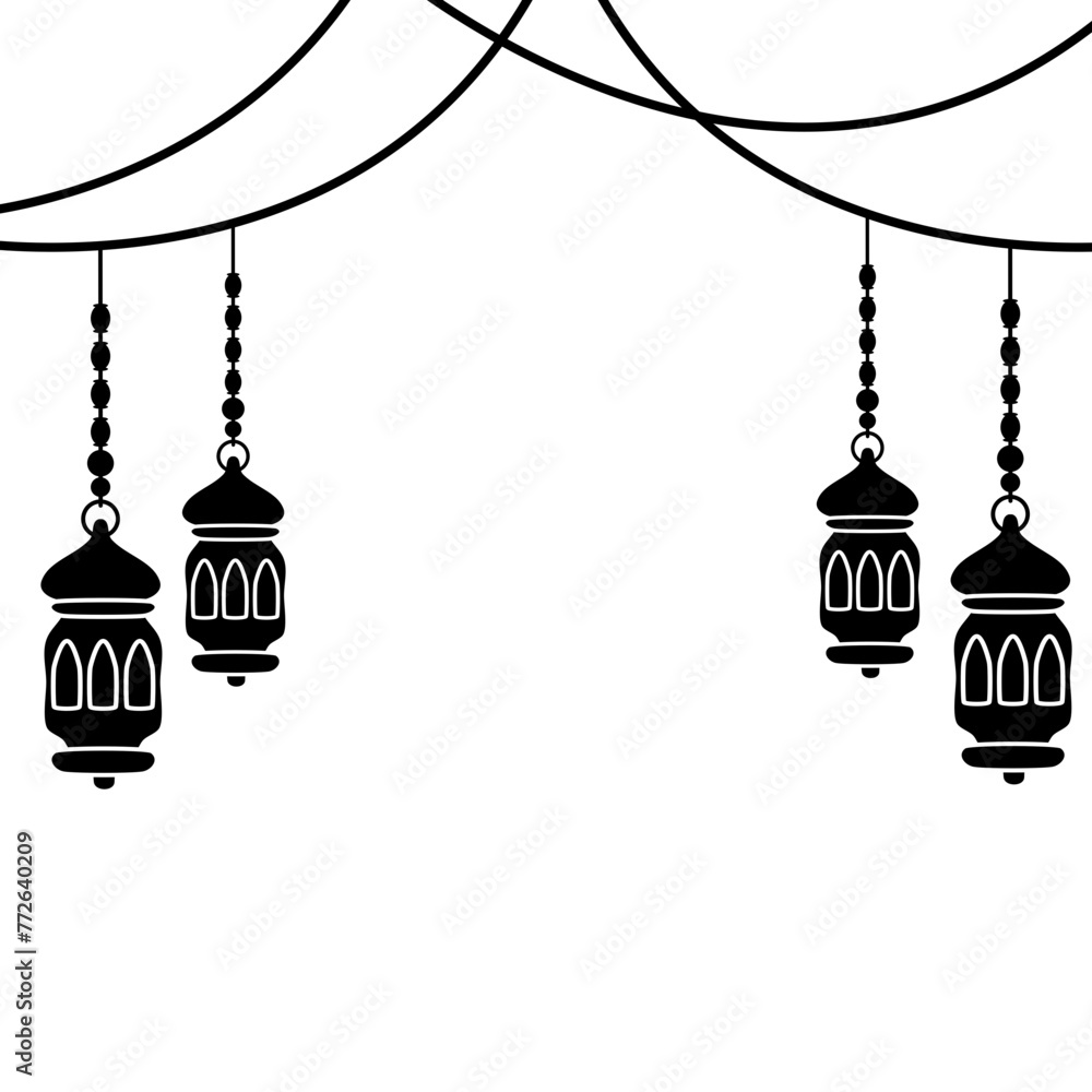 Islamic Lantern Hanging Vector Islamic Lantern Hanging Vector