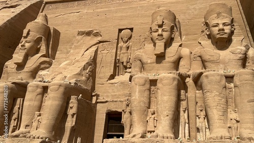 Photography Pharaoh Ramses Temple at Abu Simbel Temple, Egypt