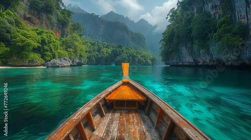 Stunning Thailand wallpaper in 8K resolution featuring an amazing view with boats