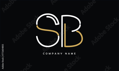SB, BS, S, B Abstract Letters Logo Monogram