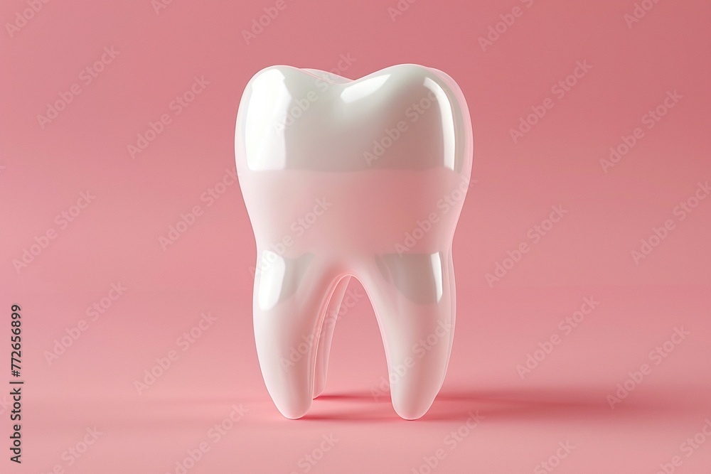 A 3D tooth cavity model on a pink background isolated to emphasize the importance of dental health and cavity prevention, A 3D tooth cavity model on a pink background isolated to emphasize the importance of dental health and cavity prevention,