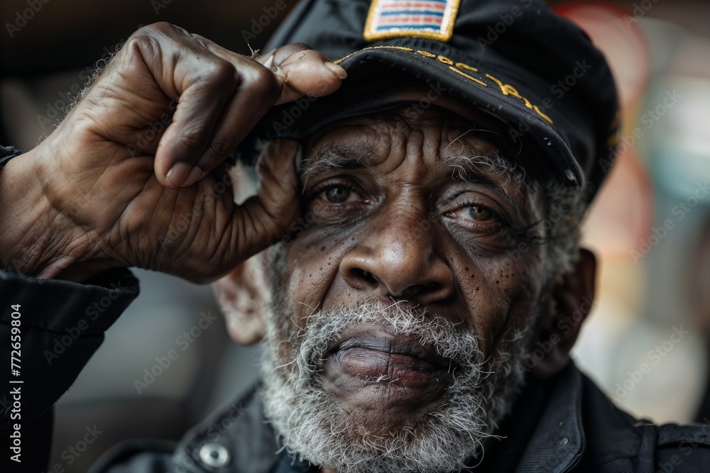 Veteran Saluting with Pride Veteran Saluting with Pride
