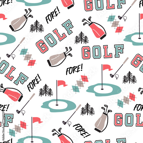 Fairway to Heaven Golfer Paradise Essentials Pattern