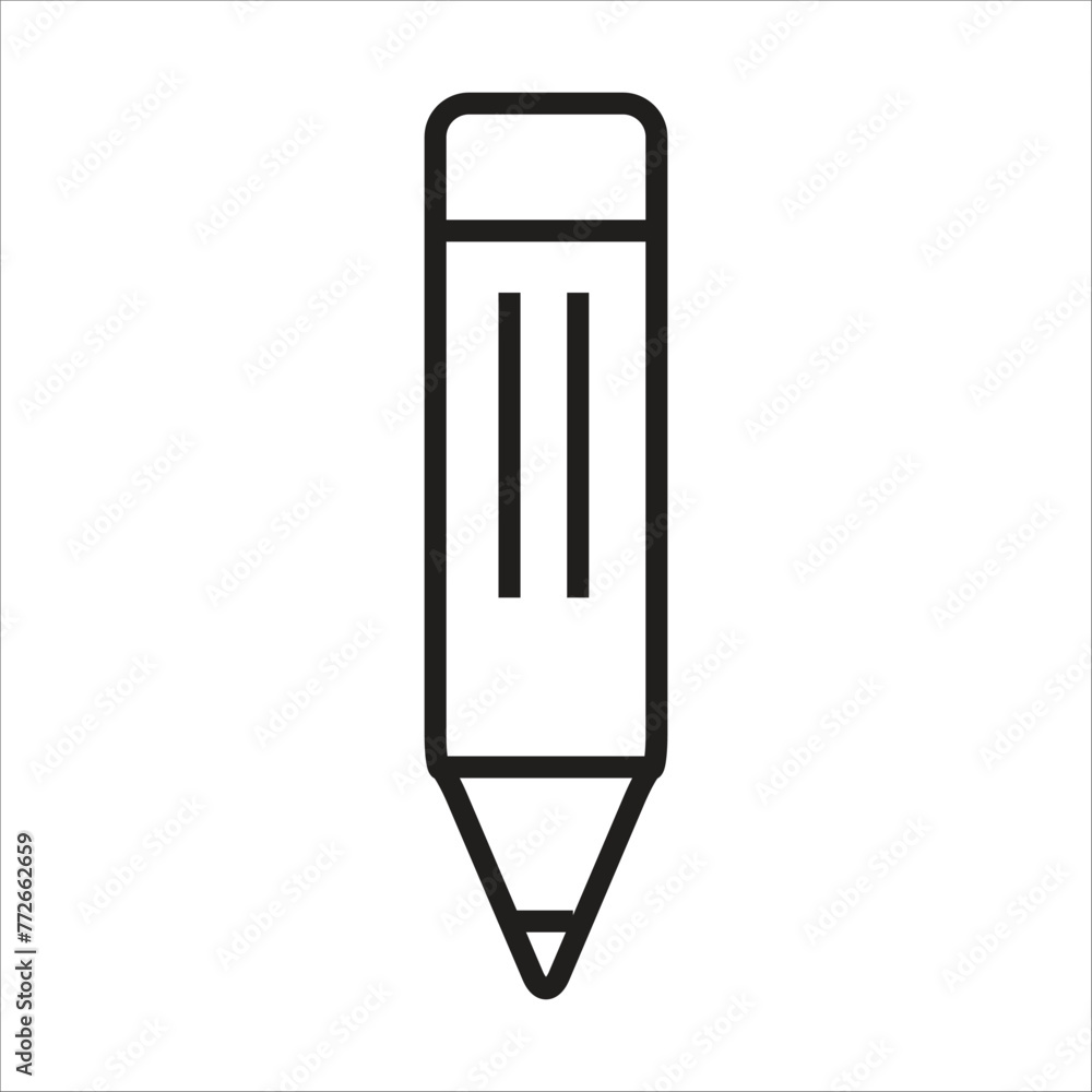 pencil vetor icon line template