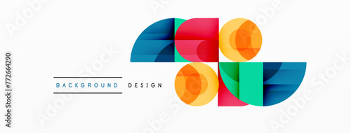 Enigmatic Circles - Captivating Vector Geometric Background, Unveiling the Mesmerizing Composition of Intriguing Circle Elements