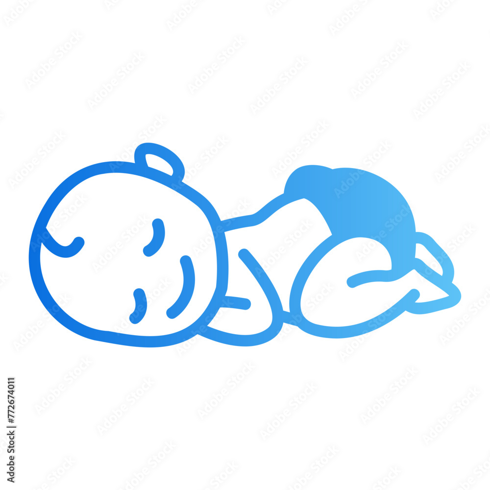 Fototapeta premium baby gradient icon
