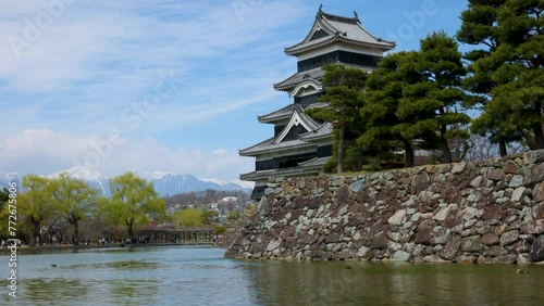 Wallpaper Mural 松本城と北アルプス 2024年3月撮影 Torontodigital.ca