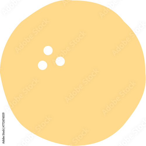 Orange round irregular circle © JoyImage