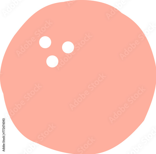Pink round irregular circle © JoyImage