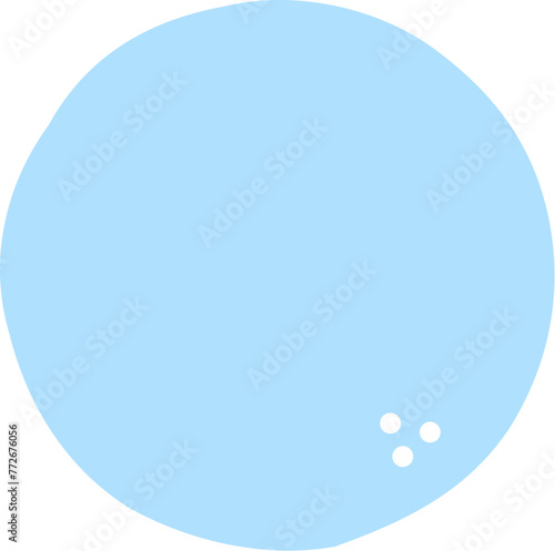 Blue round irregular circle © JoyImage