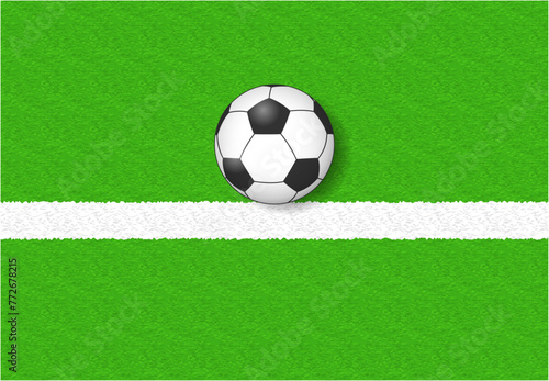 サッカーでギリギリでラインから出ないボール