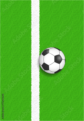 サッカーでギリギリでラインから出ないボール