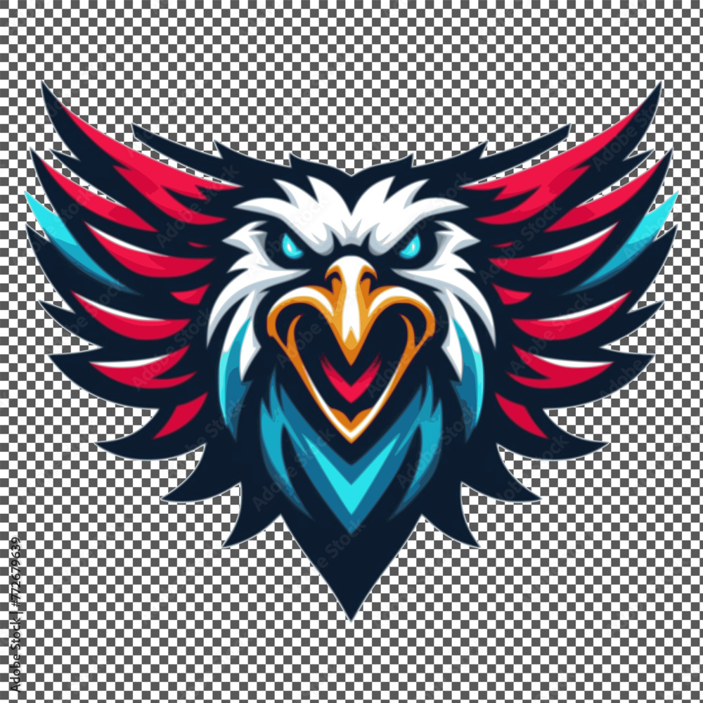 eagle head in vector style, suitable for a logo with transparent background eagle head in vector style, suitable for a logo with transparent background