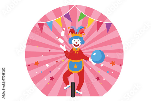 April Fools Flat Design Illustration