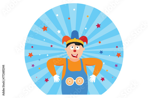 April Fools Flat Design Illustration