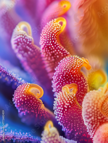 pollen close up The beauty of macro science, the colors beautiful layering. © Pic For You