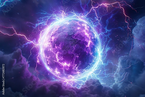 Space-time lightning blast plasma travel power. Generative Ai