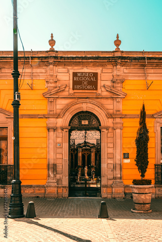 the entrance to the palace