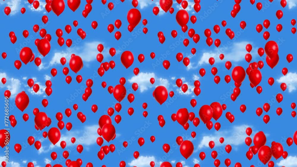 Balloon Sky children celebration loop tile background. This looping footage is also tileable Balloon Sky children celebration loop tile background. This looping footage is also tileable