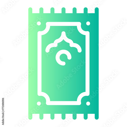 prayer mat Gradient icon