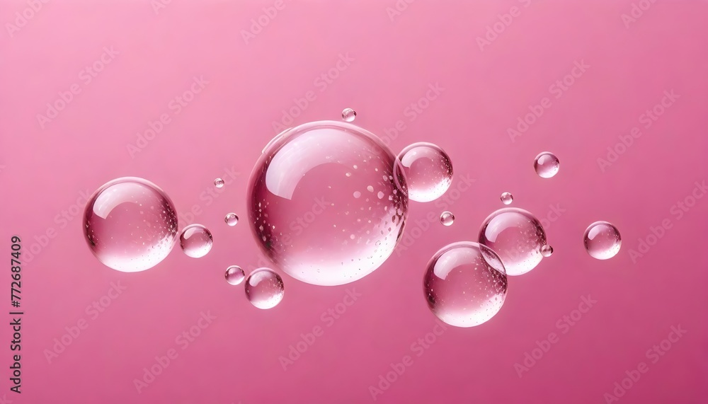 Collagen Serum bubble on Dna Background