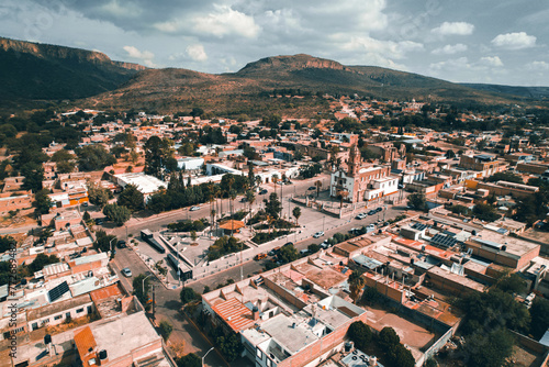 aerial view of the city pabellon de hidalgo aguascalienntes mexico