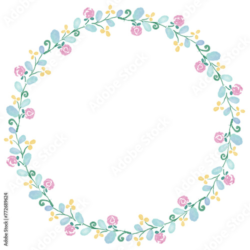 Frame of flowers