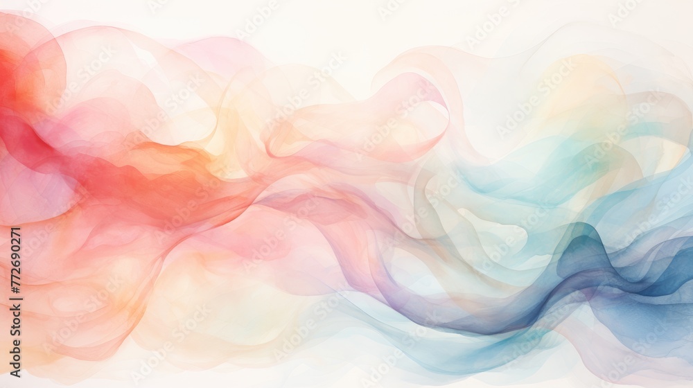 An artistic swirl of watercolor strokes, abstract background with muted tones, imaginative and unique backdrop for artistic content 